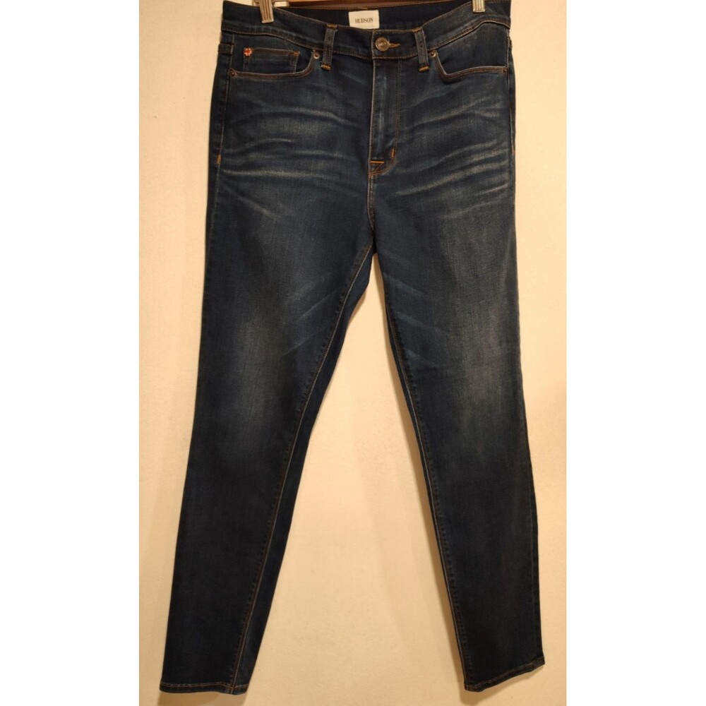 Hudson Women's Blue Jean Size 30 Super Skinny Denim Dark Wash Midrise